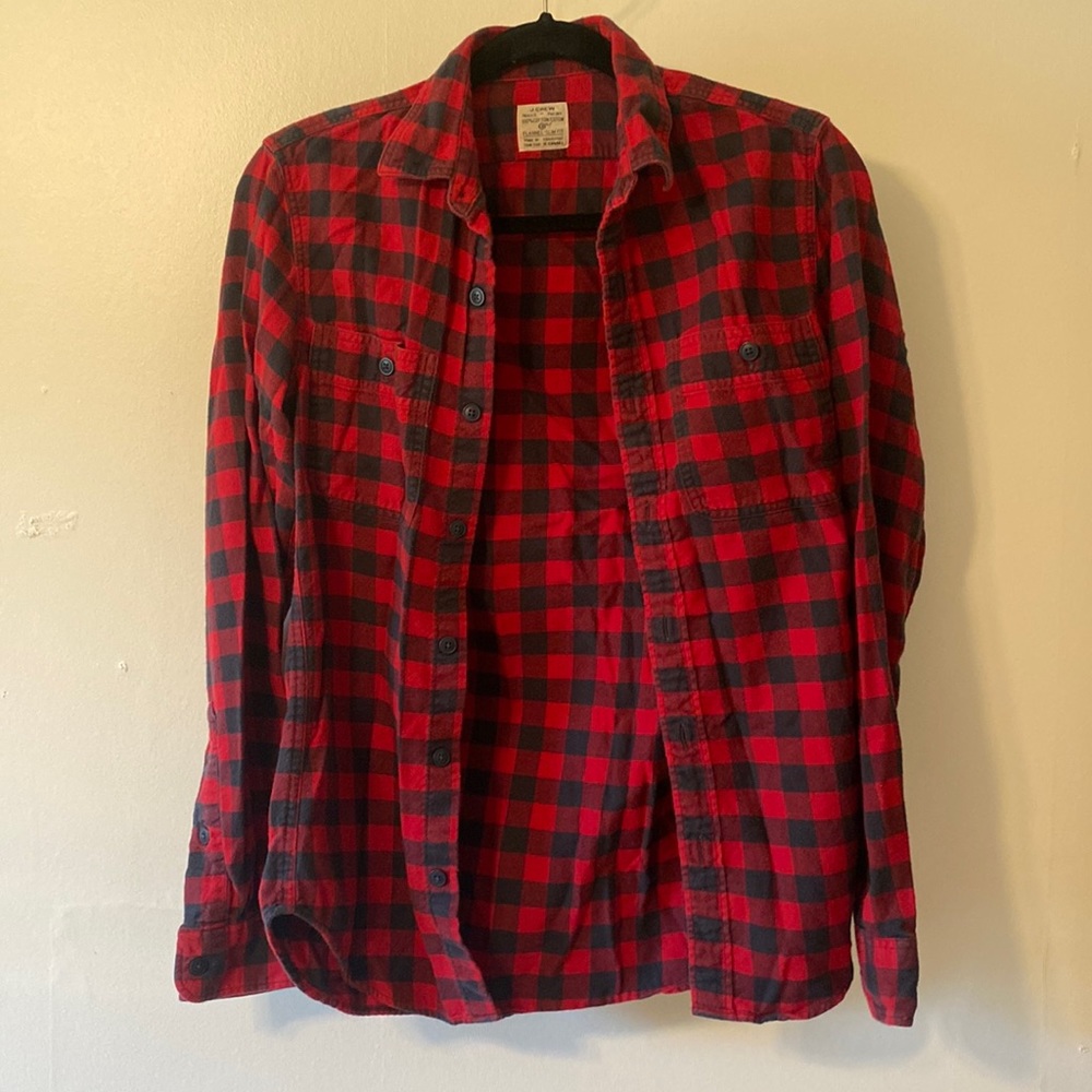 JCrew Flannel Button Down XS
